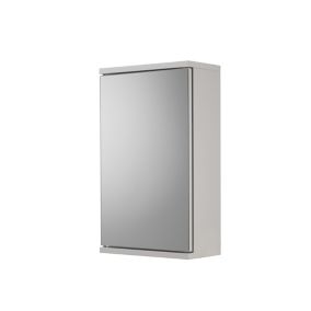 Croydex Simplicity Gloss White Single Mirrored Corner cabinet