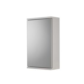 Croydex Simplicity Gloss White Wall-mounted Single Bathroom Corner cabinet (H)50cm (W)30cm