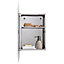 Croydex Single Bathroom Wall cabinet With Mirrored door (H)600mm (W)450mm