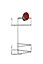 Croydex Stick'n'Lock 2 tier Chrome effect Steel Shower caddie (W)26cm