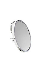 Croydex Stick 'n' Lock Plus Round Bathroom Mirror (H)156mm (W)169mm