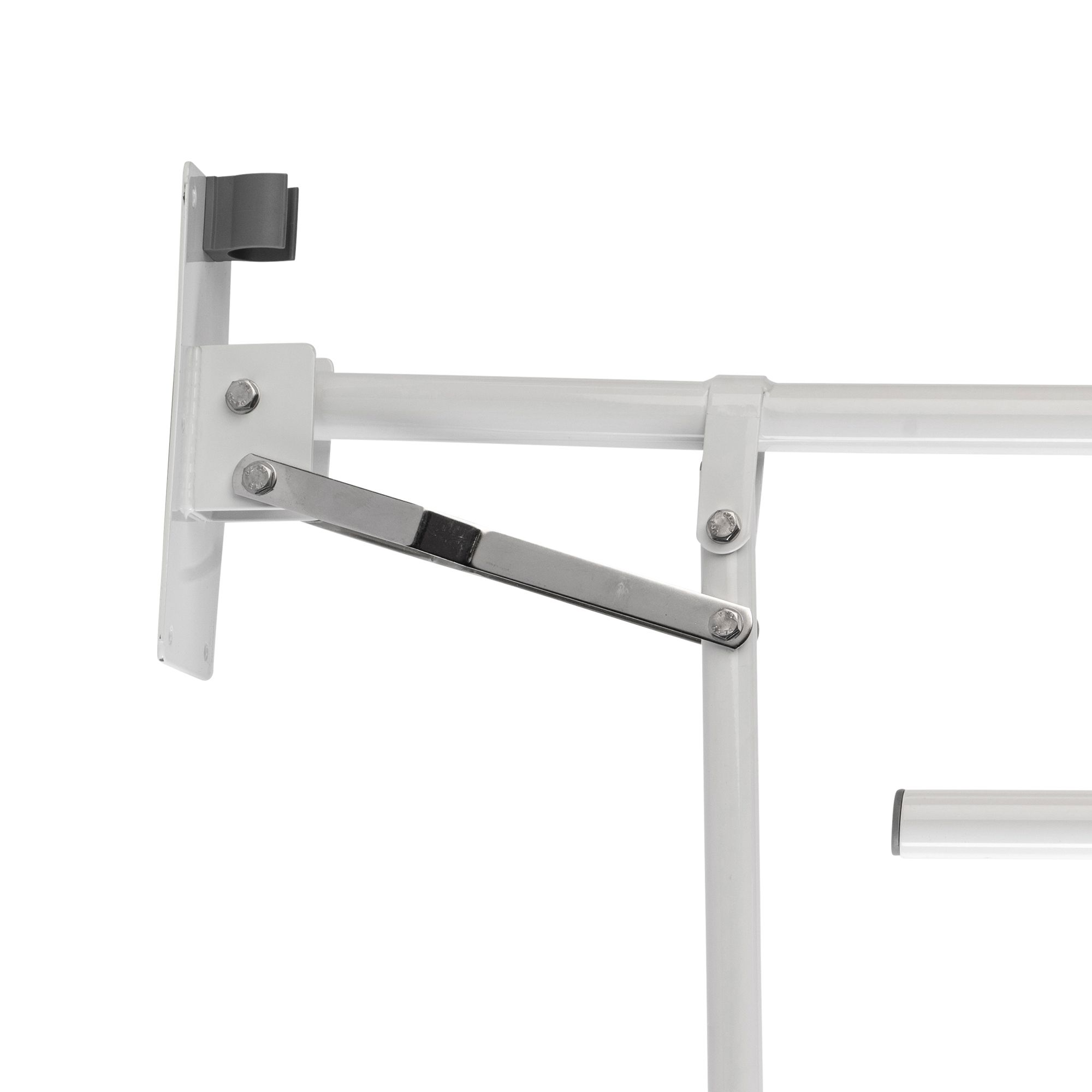 Croydex White Straight Support Fold away Grab rail (L)850mm - 3