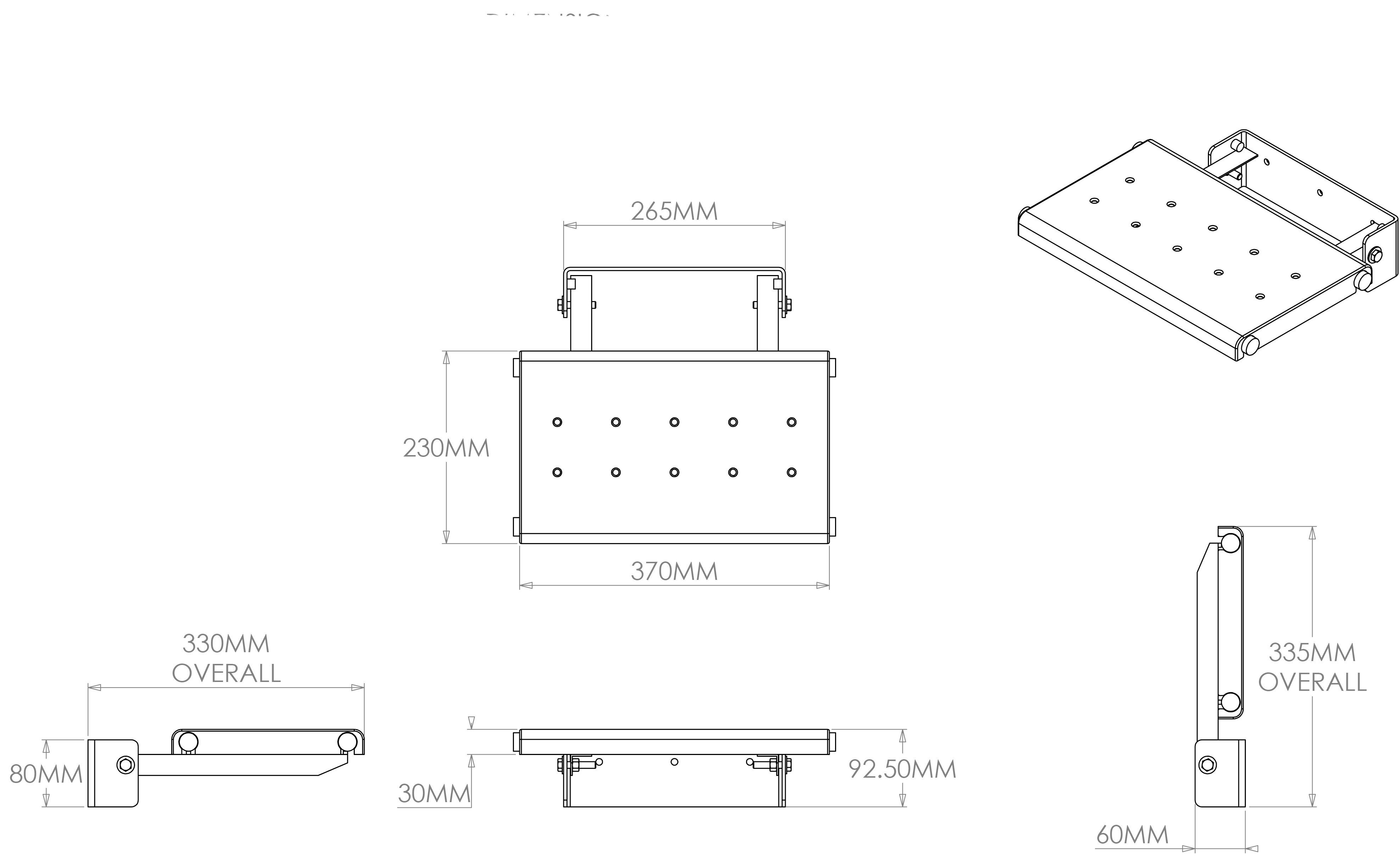 Croydex White Wall-mounted Shower seat (H)420mm (W)70mm