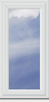 Crystal 1P Clear Glazed White uPVC Right-handed Side hung Casement window, (H)1040mm (W)640mm