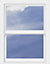 Crystal 1P Clear Glazed White uPVC Tilt & turn right Sash window, (H)1190mm (W)890mm