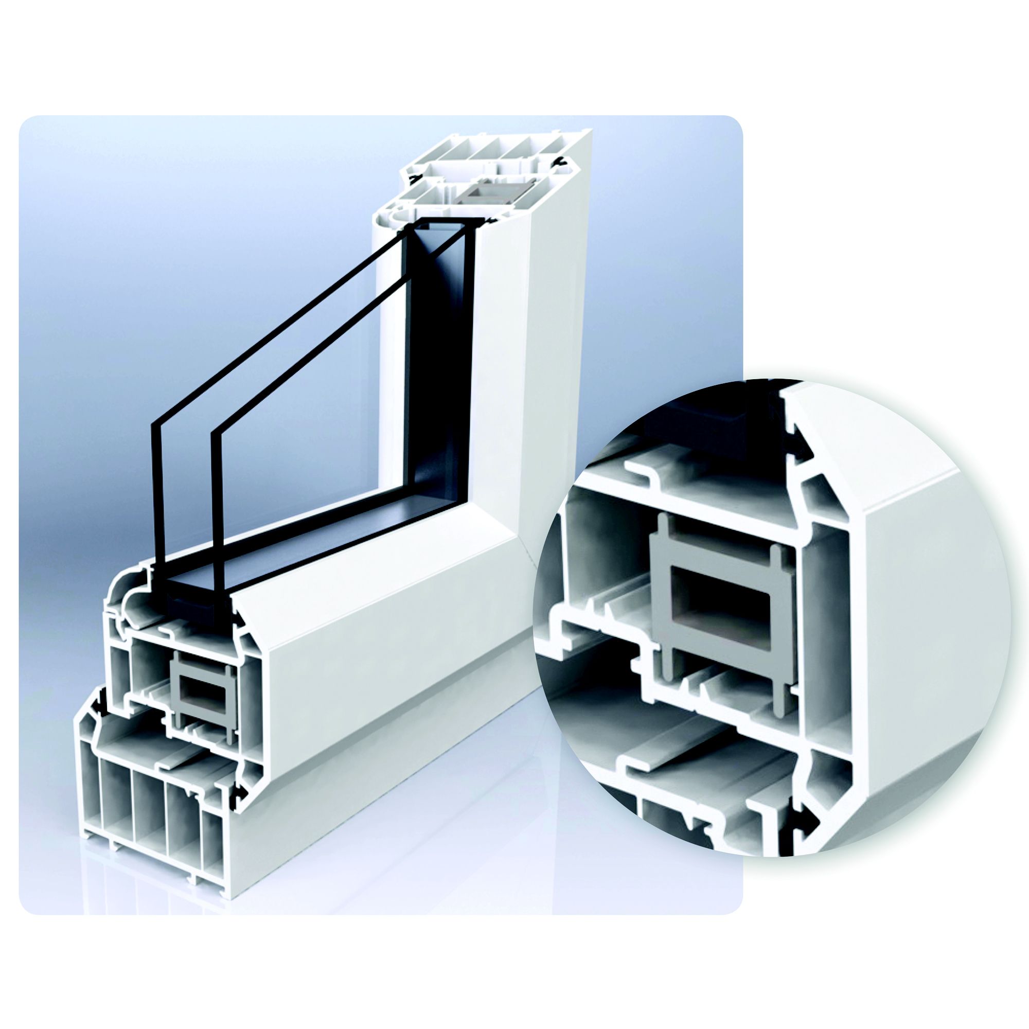 Crystal 1P Obscured Glazed White uPVC Top hung Casement window, (H)1040mm (W)905mm