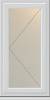 Crystal Clear Double glazed White uPVC Left-handed Side hung Casement window, (H)1040mm (W)610mm