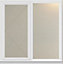 Crystal Clear Double glazed White uPVC Left-handed Side hung Casement window, (H)1190mm (W)1190mm