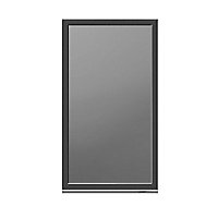 Crystal Clear Glazed Anthracite Aluminium Fixed Window, (H)2104mm (W)1200mm