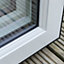 Crystal Clear Glazed Anthracite Aluminium Fixed Window, (H)2104mm (W)1200mm