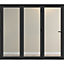 Crystal Clear Glazed Grey Aluminium External 1 Folding Bi-folding door, (H)2090mm (W)2090mm