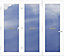 Crystal Clear Glazed White uPVC External 3 Bi-folding door, (H)2090mm (W)2390mm
