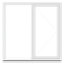 Crystal Clear Glazed White uPVC Right-handed Side hung Casement window, (H)1190mm (W)1240mm
