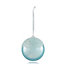 CRYSTAL EFFECT BAUBLE PEARLESCENT GREY