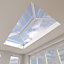Crystal Grey Aluminium & PVC Roof lantern, (L)2m (W)1.5m (H)453mm