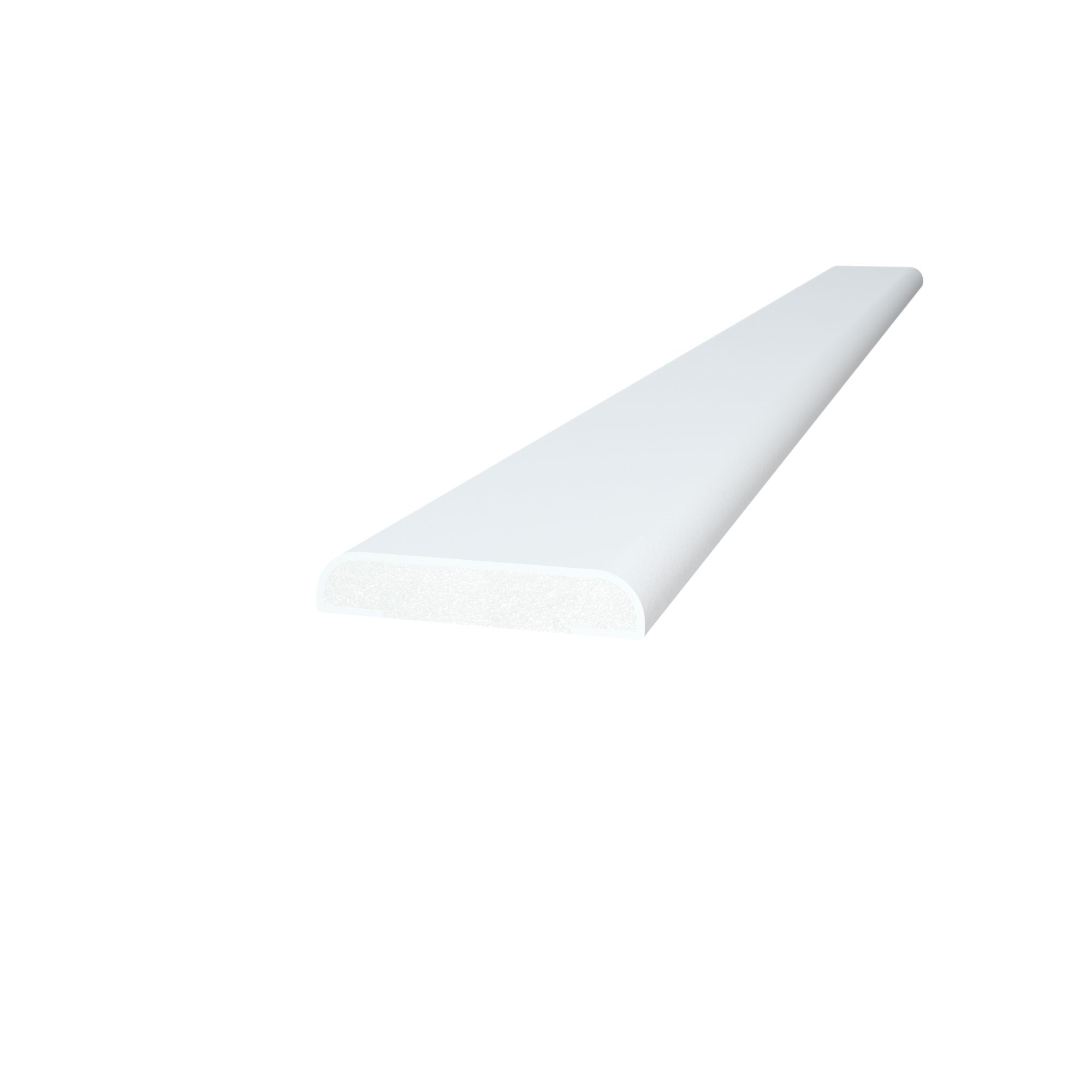 Crystal White PVC Flat architrave, (L)2.5m (W)30mm DIY at B&Q