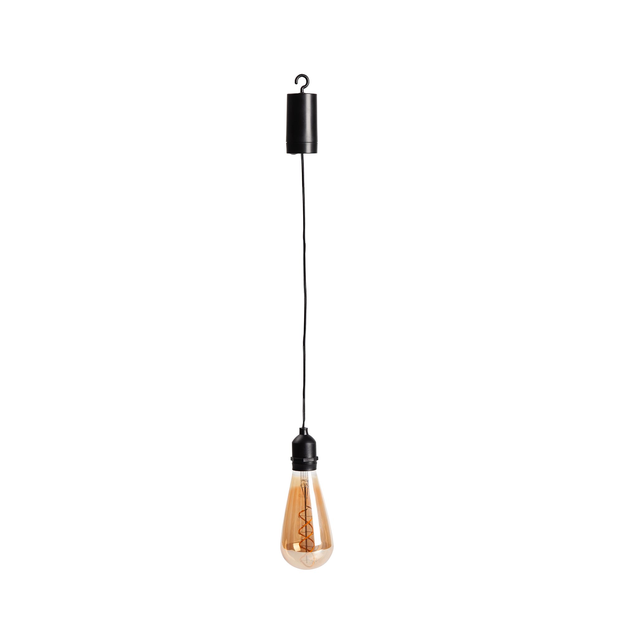 Cupabia Black & tawny Battery-powered Warm white Integrated LED Outdoor Decorative light