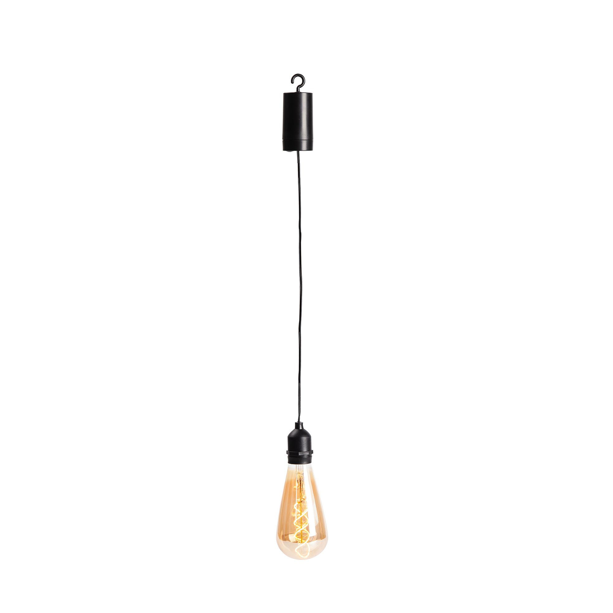 Cupabia Black & tawny Battery-powered Warm white Integrated LED Outdoor Decorative light