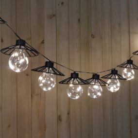 Cupabia Solar-powered Warm white 10 Integrated LED Outdoor String lights