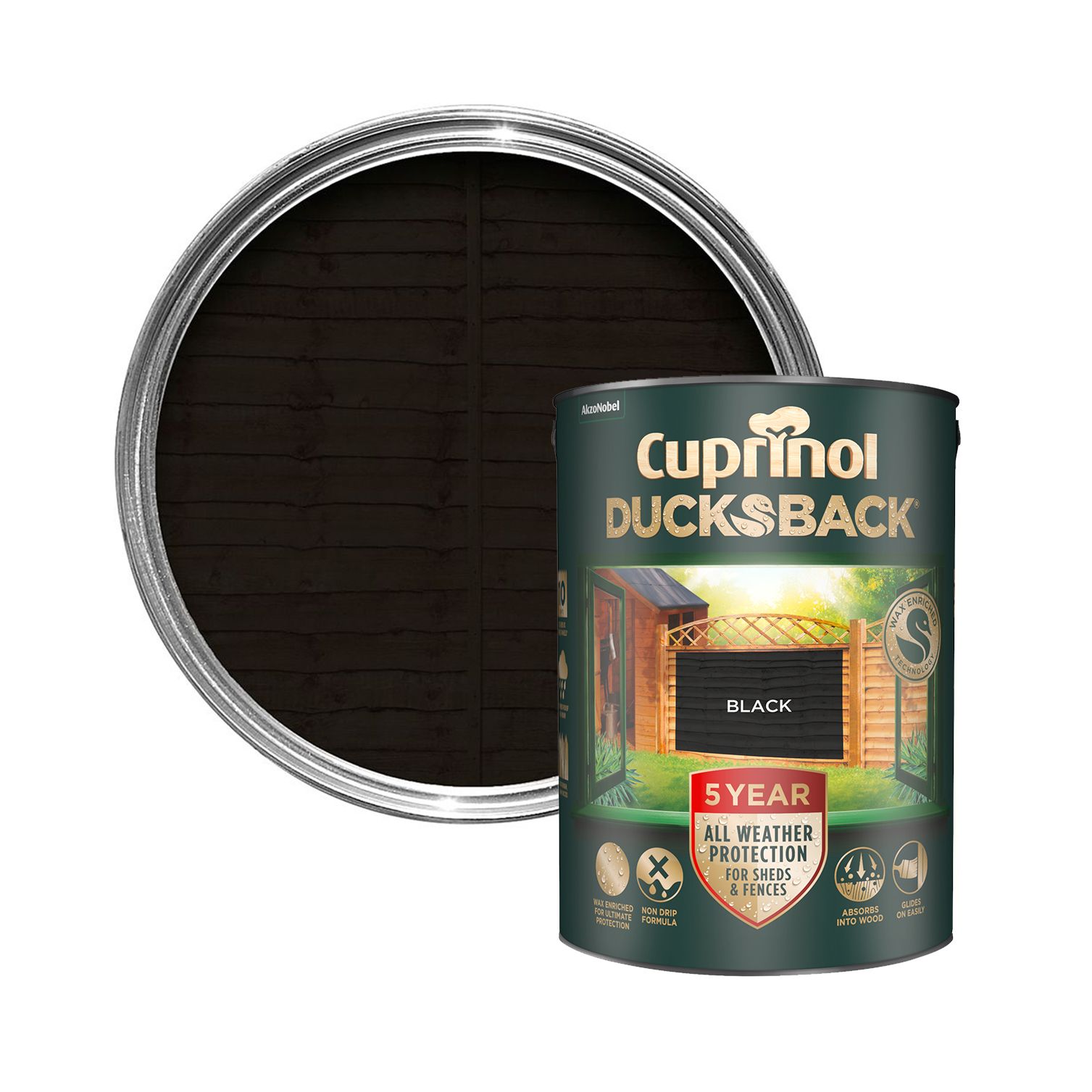 Cuprinol Year Ducksback Harvest Brown Fence Shed Treatment 9L