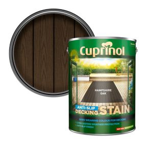 Cuprinol Anti-slip Hampshire oak Decking Wood stain, 5L