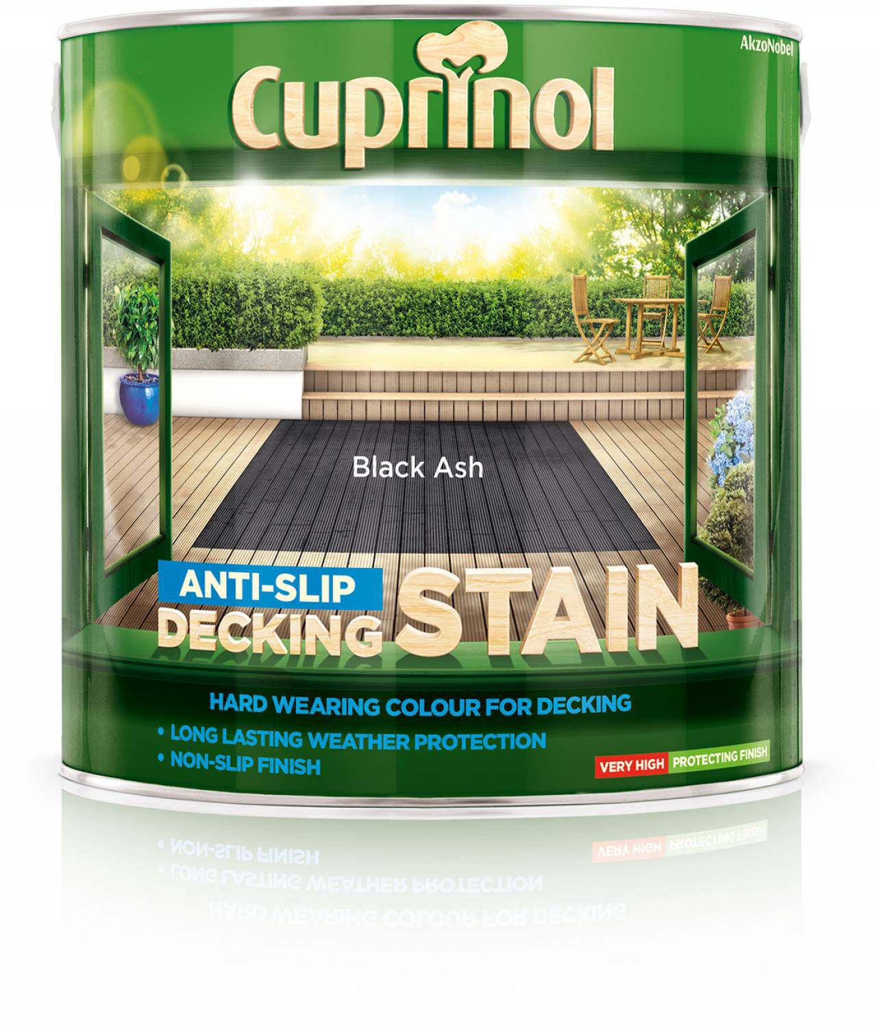 Cuprinol Black Ash Matt Decking Wood Stain 2 5L DIY At B Q