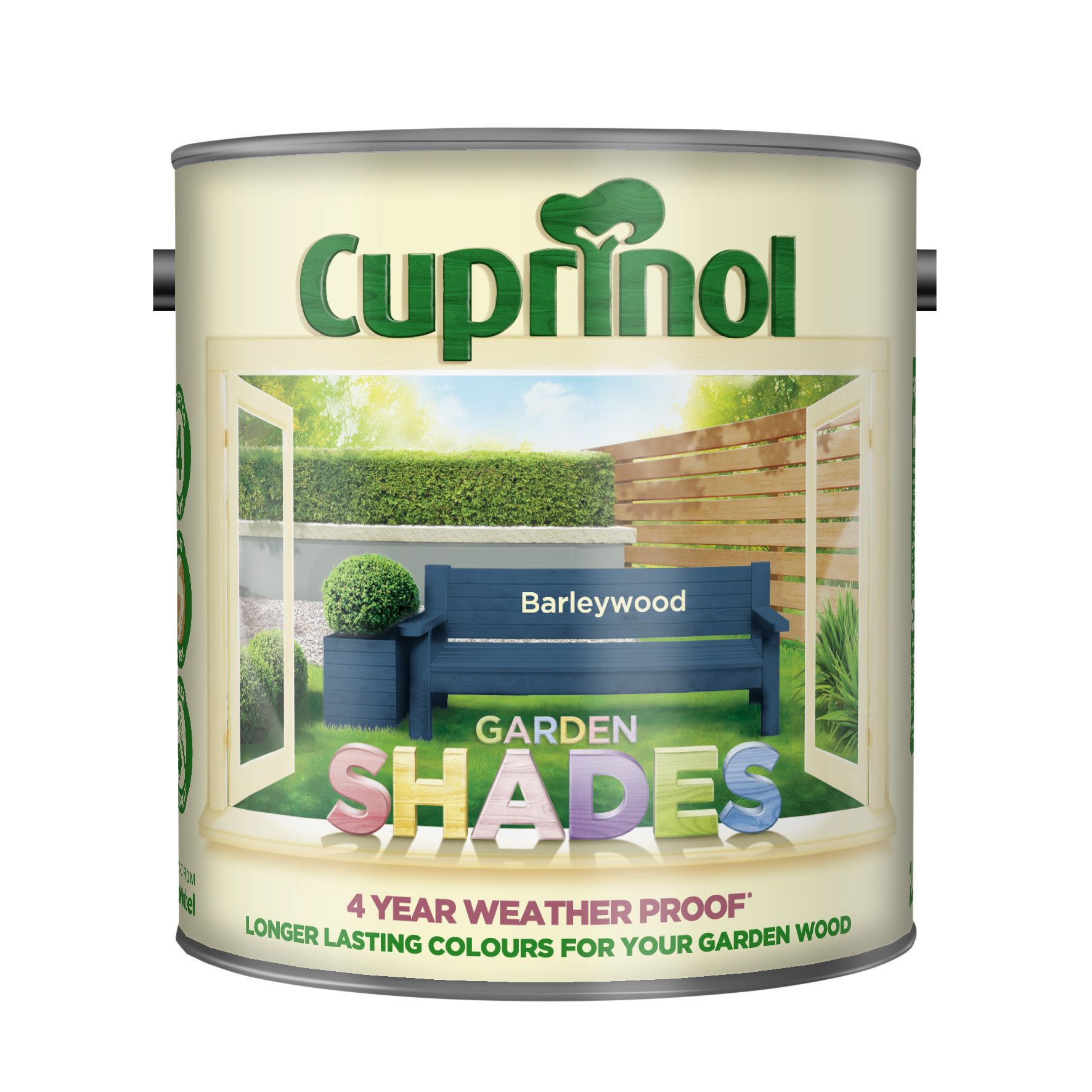 Cuprinol Garden shades Barleywood Matt Multi-surface Exterior Wood paint, 2.5L