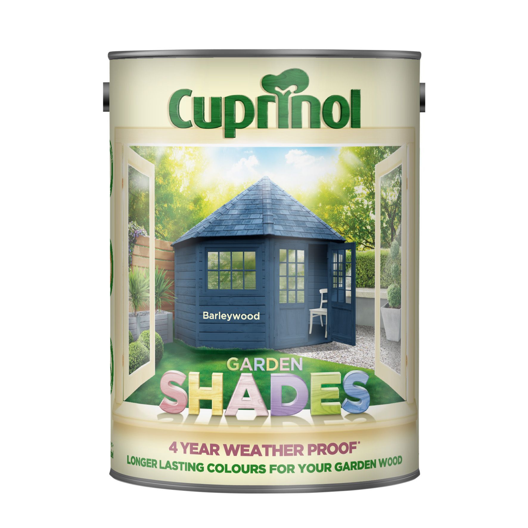 Cuprinol Garden shades Barleywood Matt Multi-surface Exterior Wood paint, 5L Tin