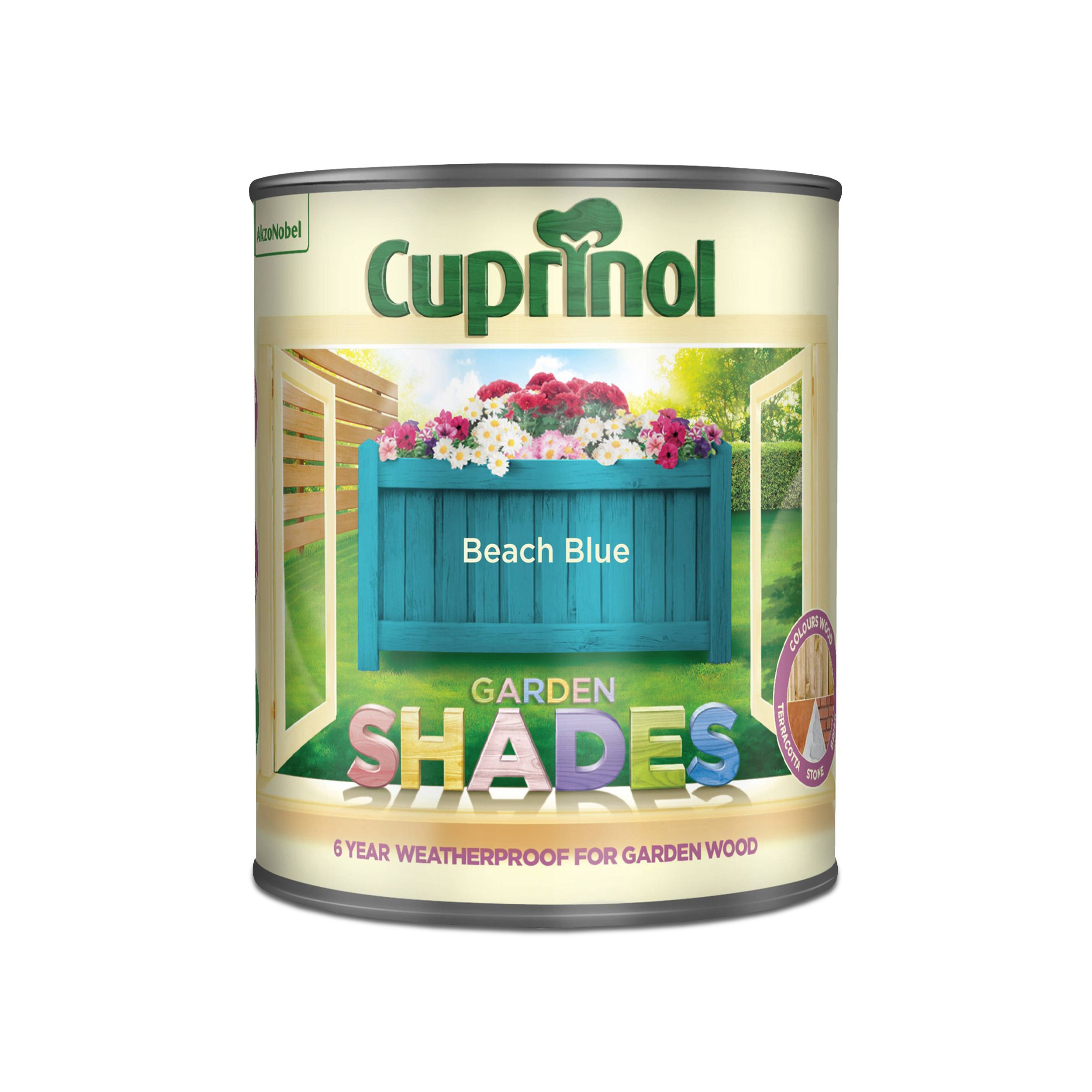Cuprinol Garden shades Beach blue Matt Multi-surface Exterior Wood paint, 1L