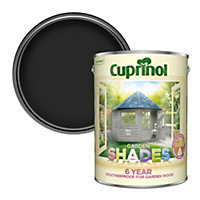 Cuprinol Garden shades Black ash Matt Wood paint, 5L