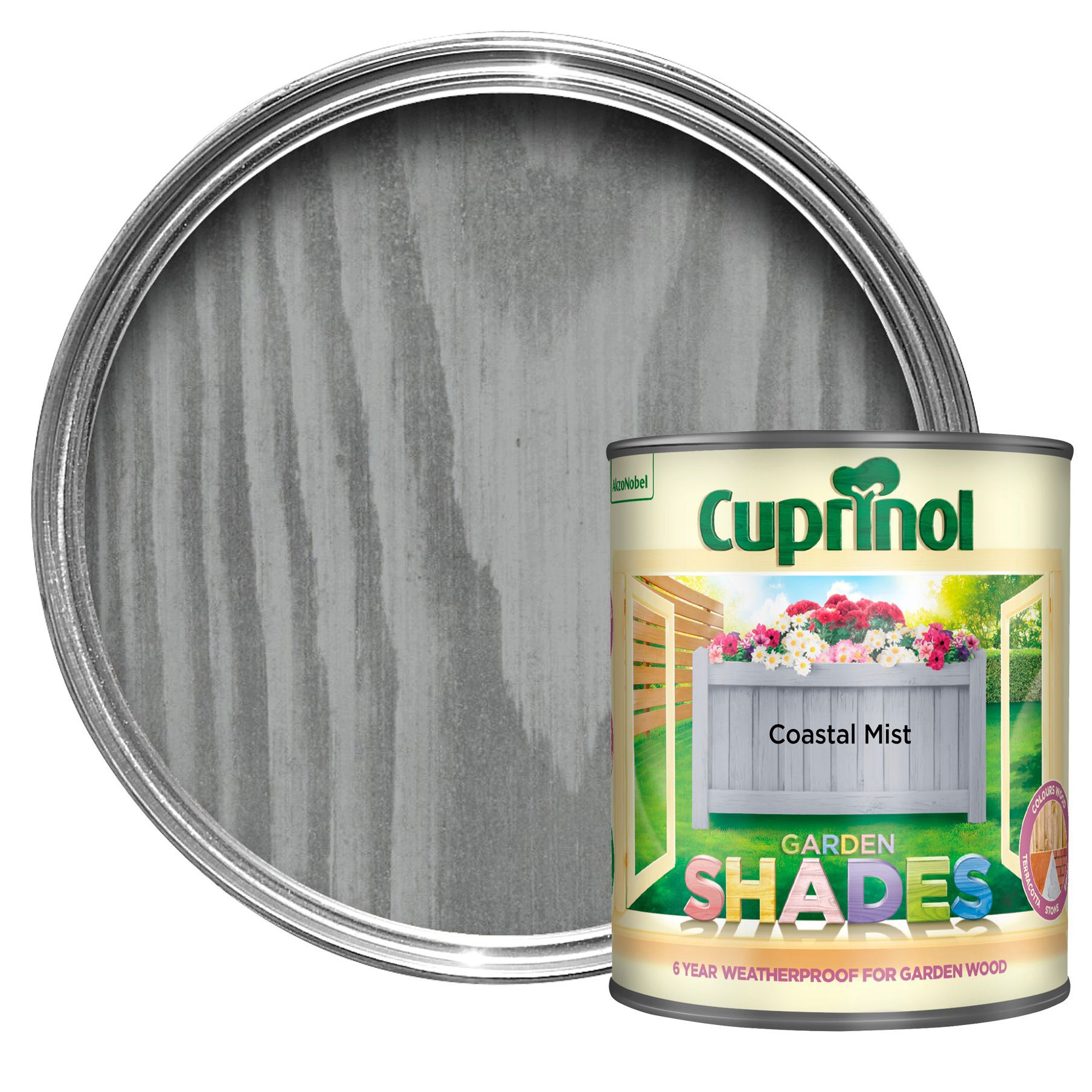 Cuprinol Garden shades Coastal mist Matt Multi-surface Exterior Wood paint, 1L