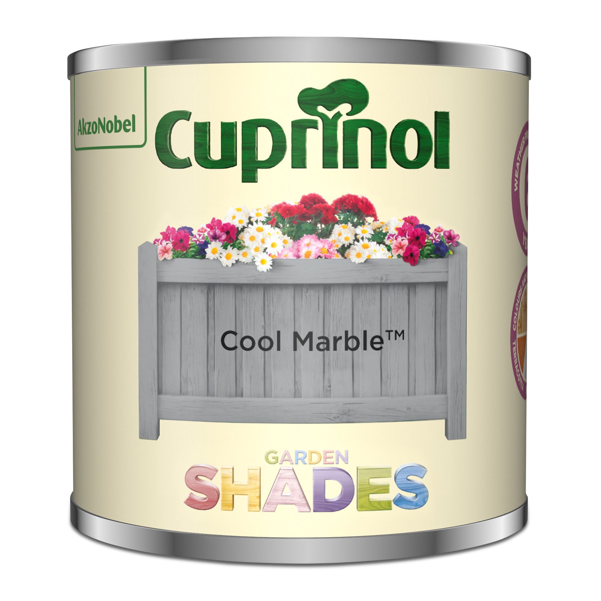 Cuprinol Garden shades Cool Marble Matt Exterior Fence & shed Topcoat Paint, 125ml Tin