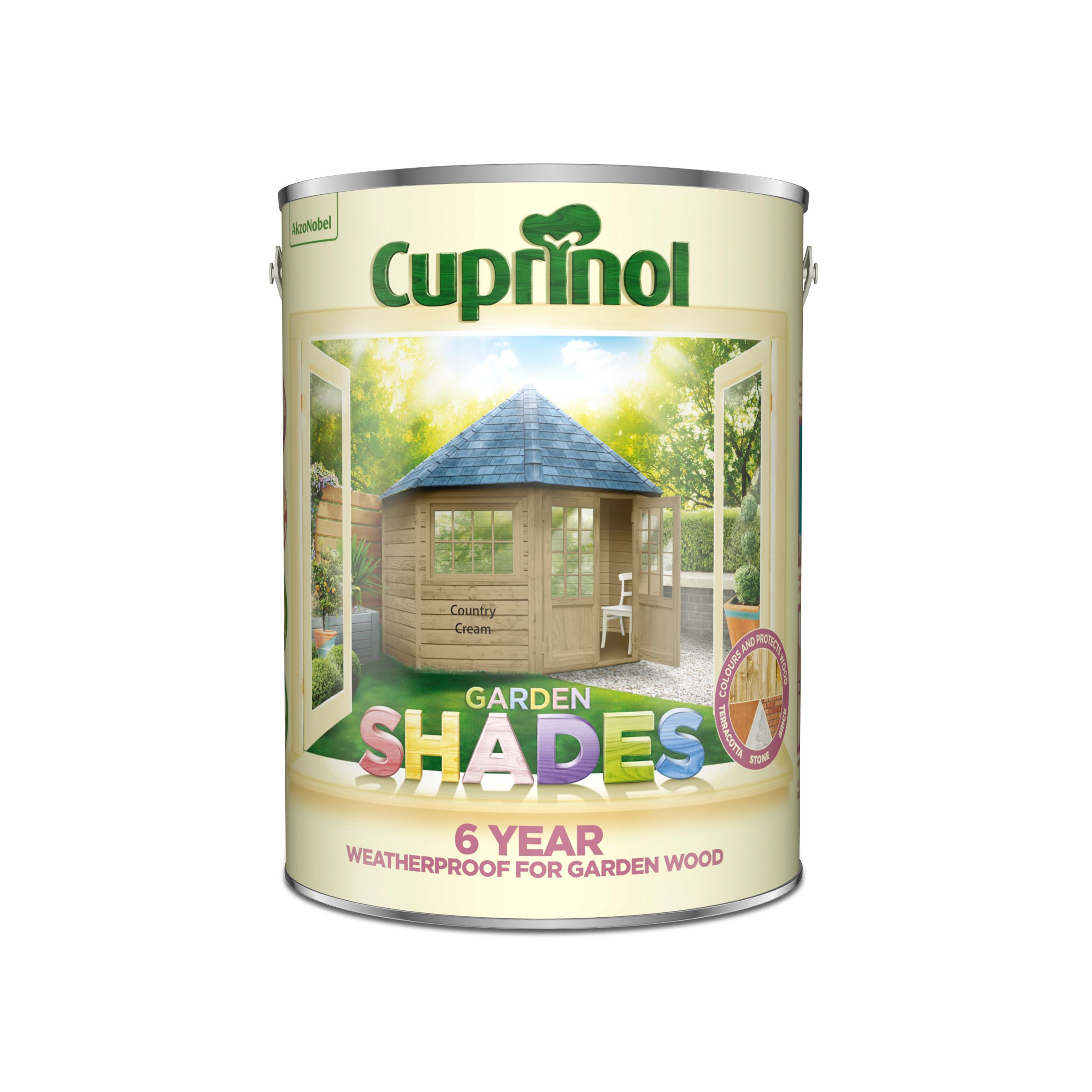 Cuprinol Garden shades Country cream Matt Multi-surface Exterior Wood paint, 5L