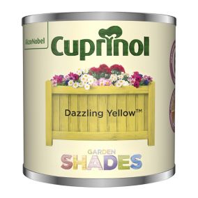 Cuprinol Garden shades Dazzling Yellow Matt Wood paint, 125ml Tester pot