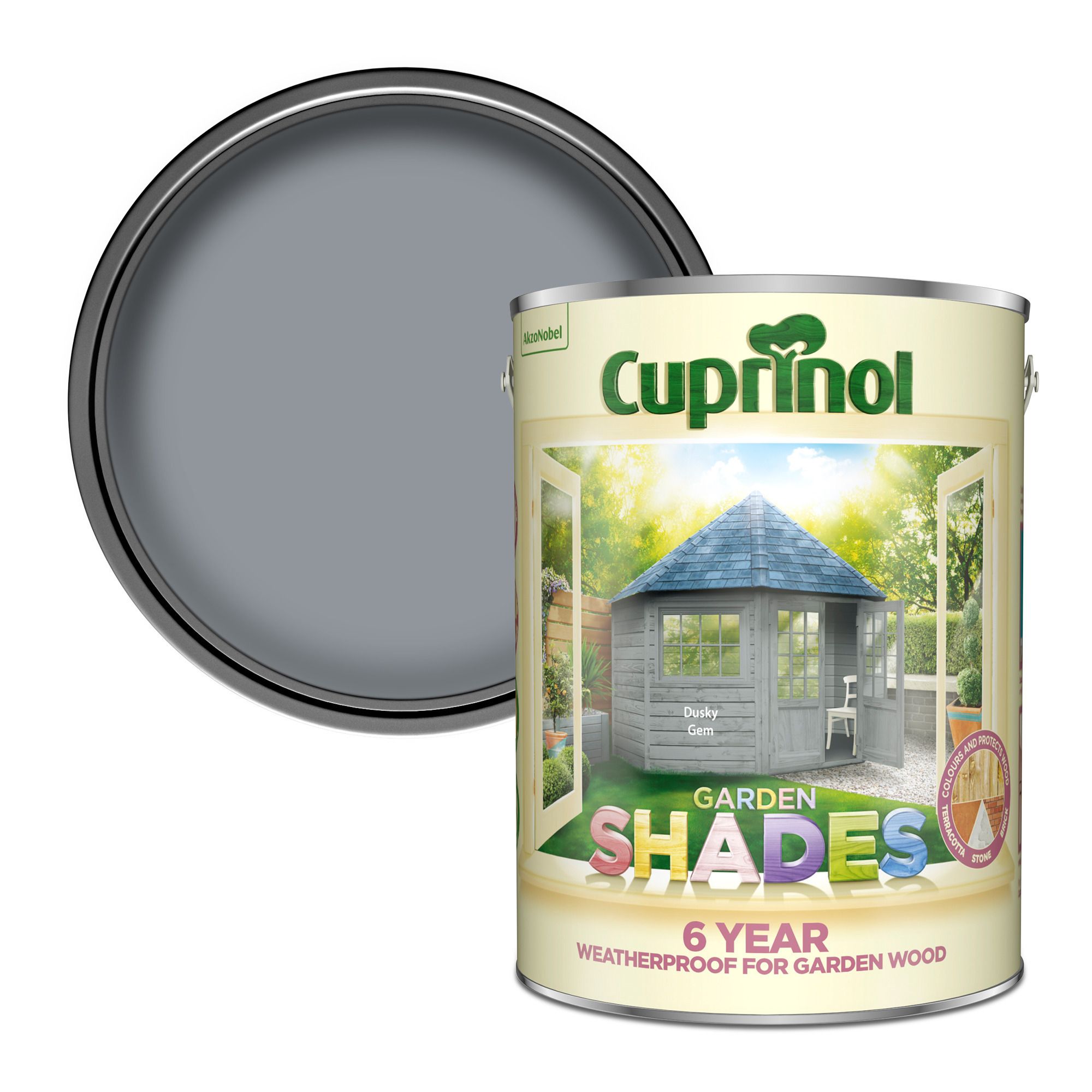 Cuprinol Garden shades Dusky gem Matt Exterior Wood paint, 5L