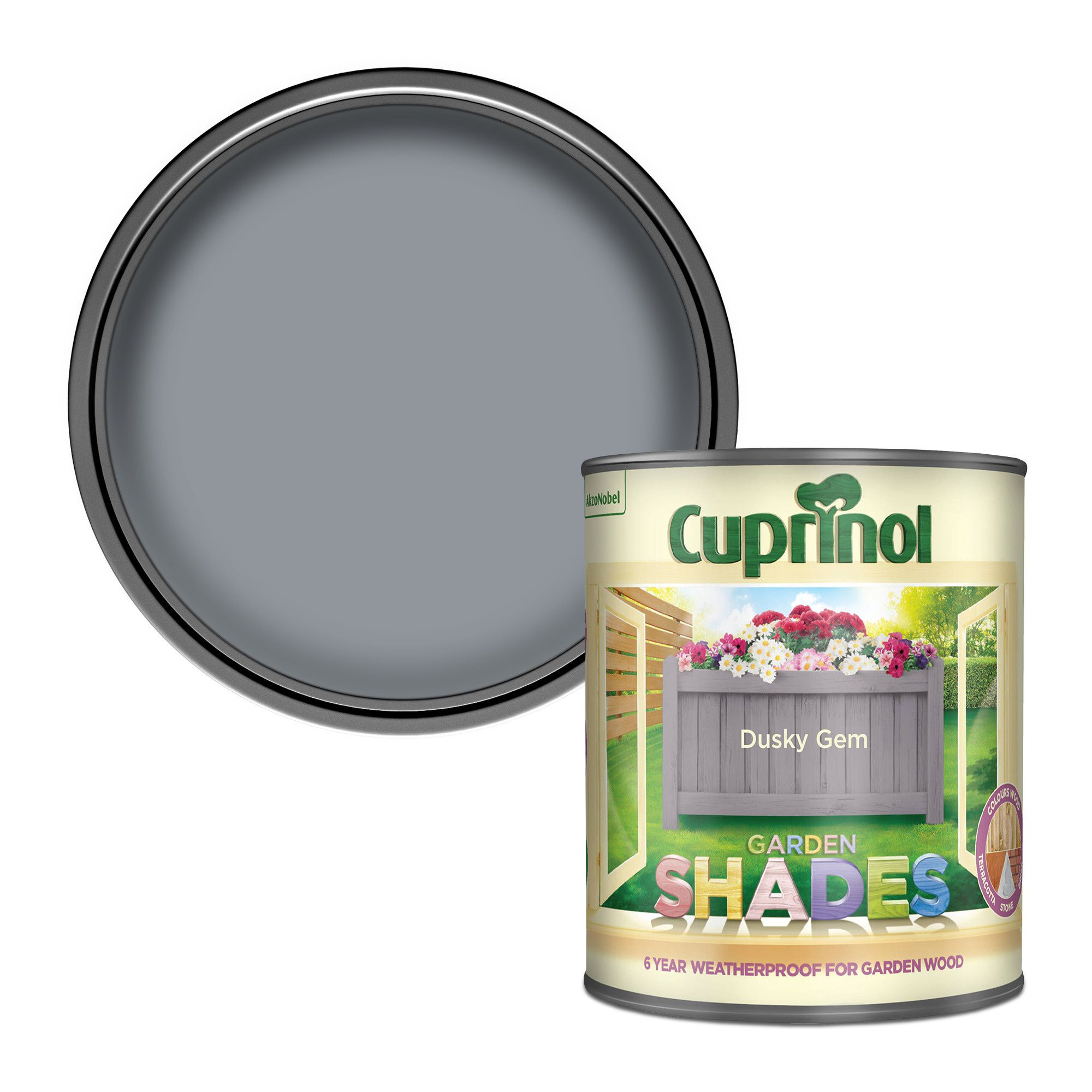 Cuprinol Garden shades Dusky gem Matt Multi-surface Exterior Wood paint, 1L