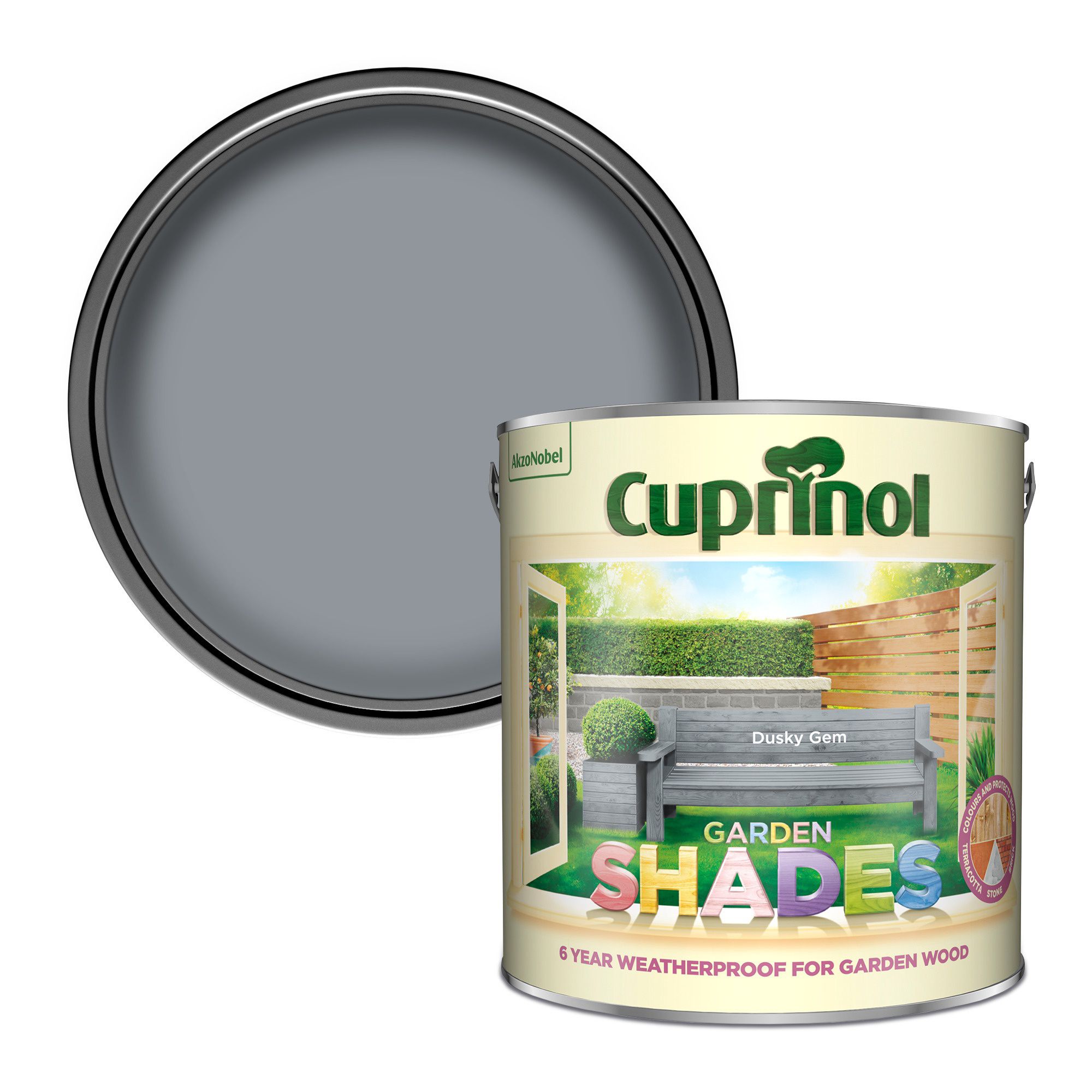 Cuprinol Garden shades Dusky gem Matt Multi-surface Exterior Wood paint ...