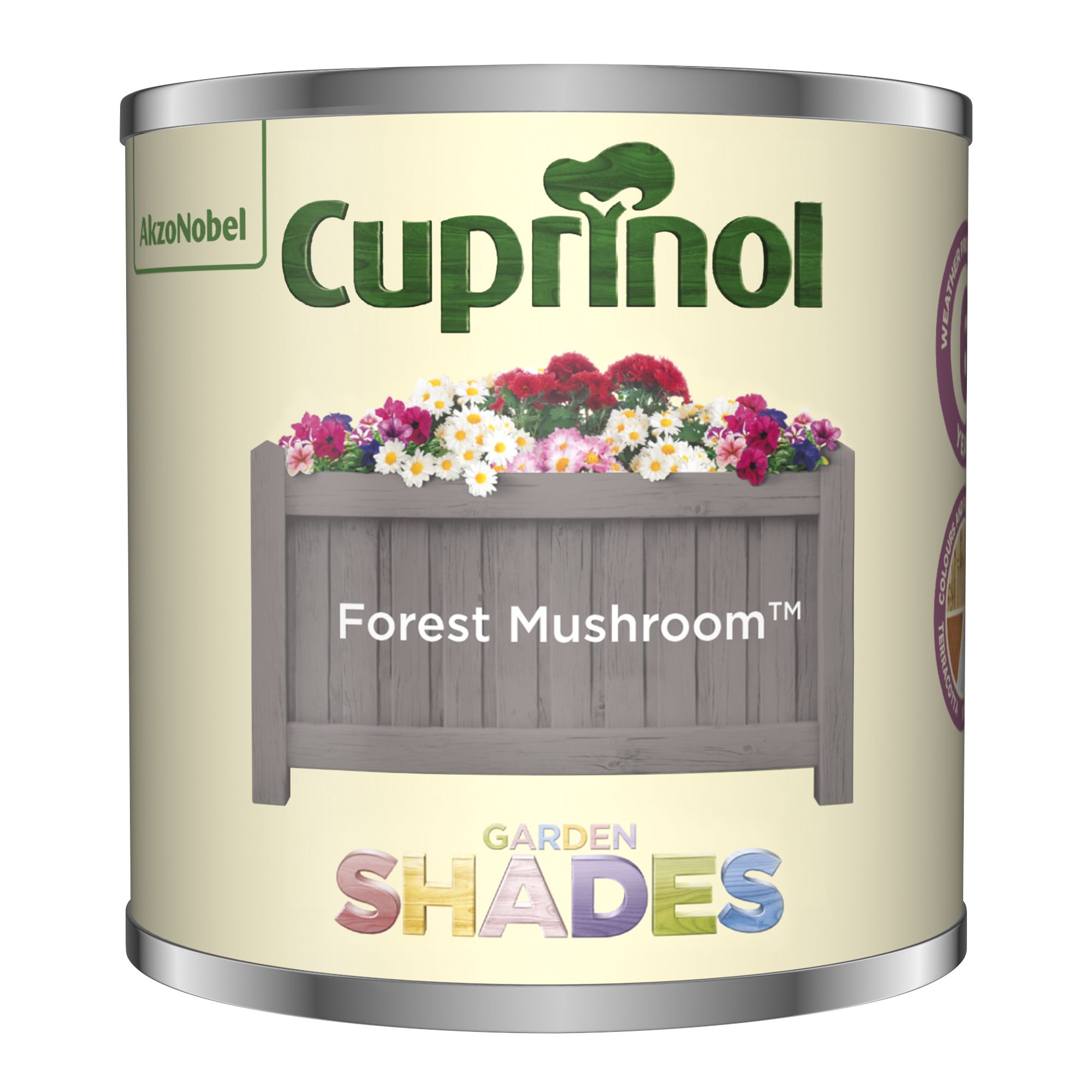 Cuprinol Garden shades Forest mushroom Matt Multi-surface Exterior Fencing & sheds Protector Wood paint, 125ml Tester pot