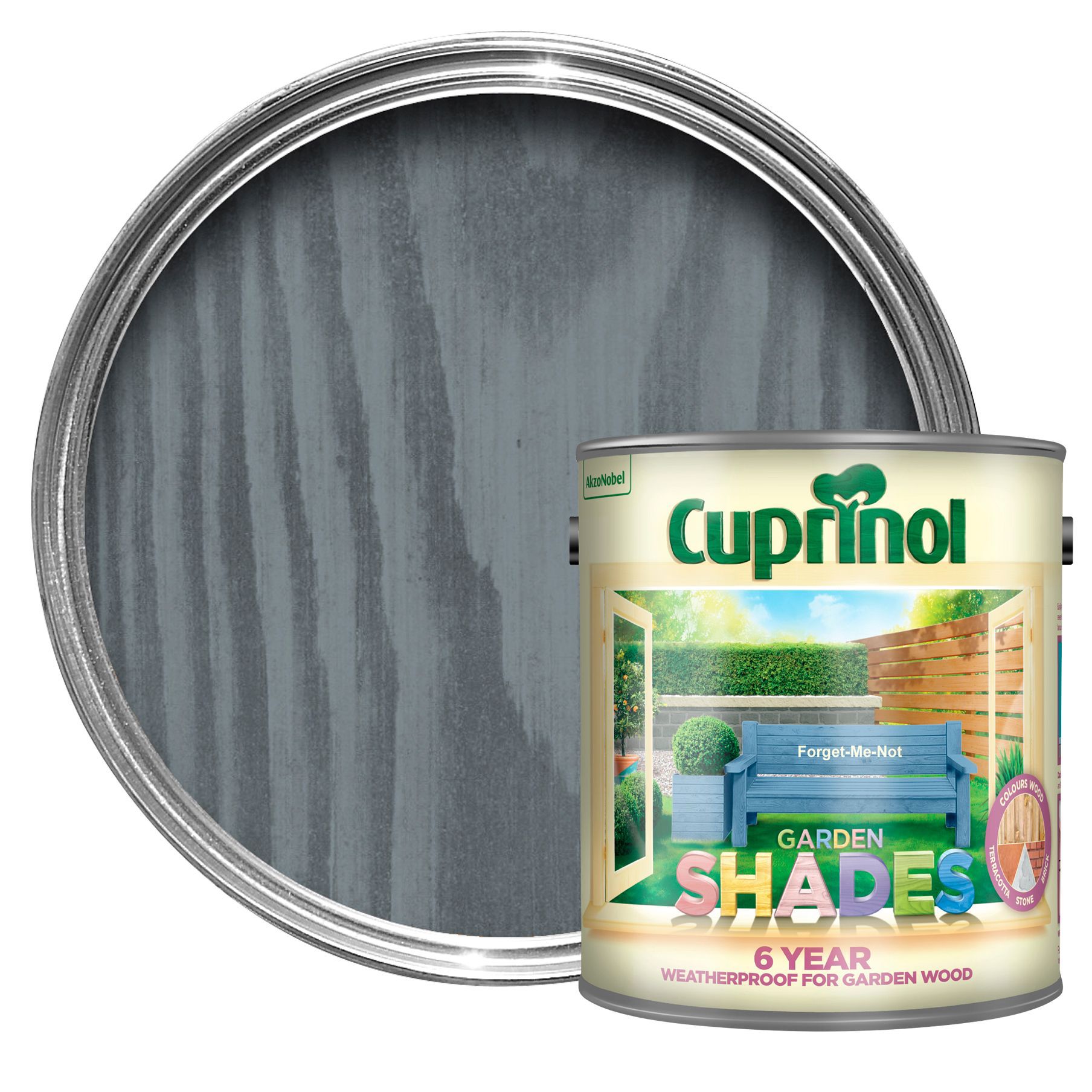 Cuprinol Garden shades Forget me not Matt Multi-surface Exterior Wood paint, 2.5L