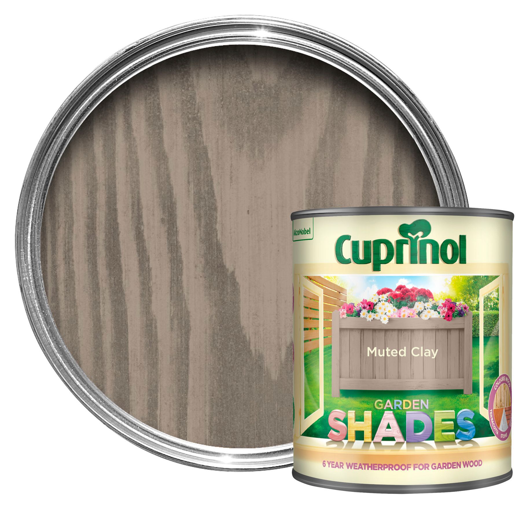 Cuprinol Garden shades Muted clay Matt Multi-surface Exterior Wood paint, 1L