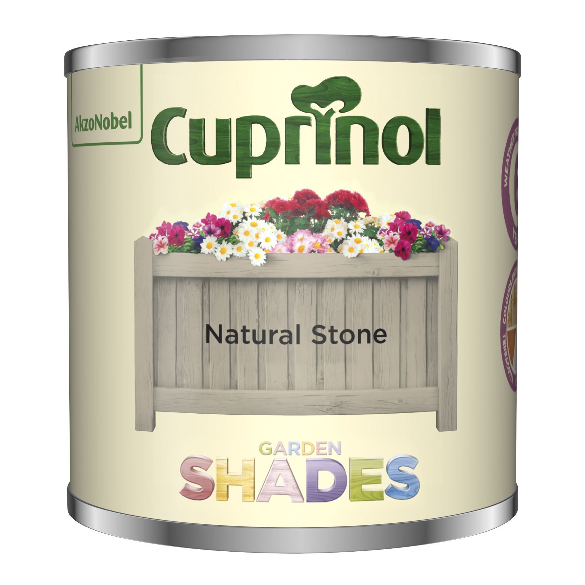 Cuprinol Garden shades Natural stone Matt Multi-surface Exterior Fencing & sheds Protector Wood paint, 125ml Tester pot