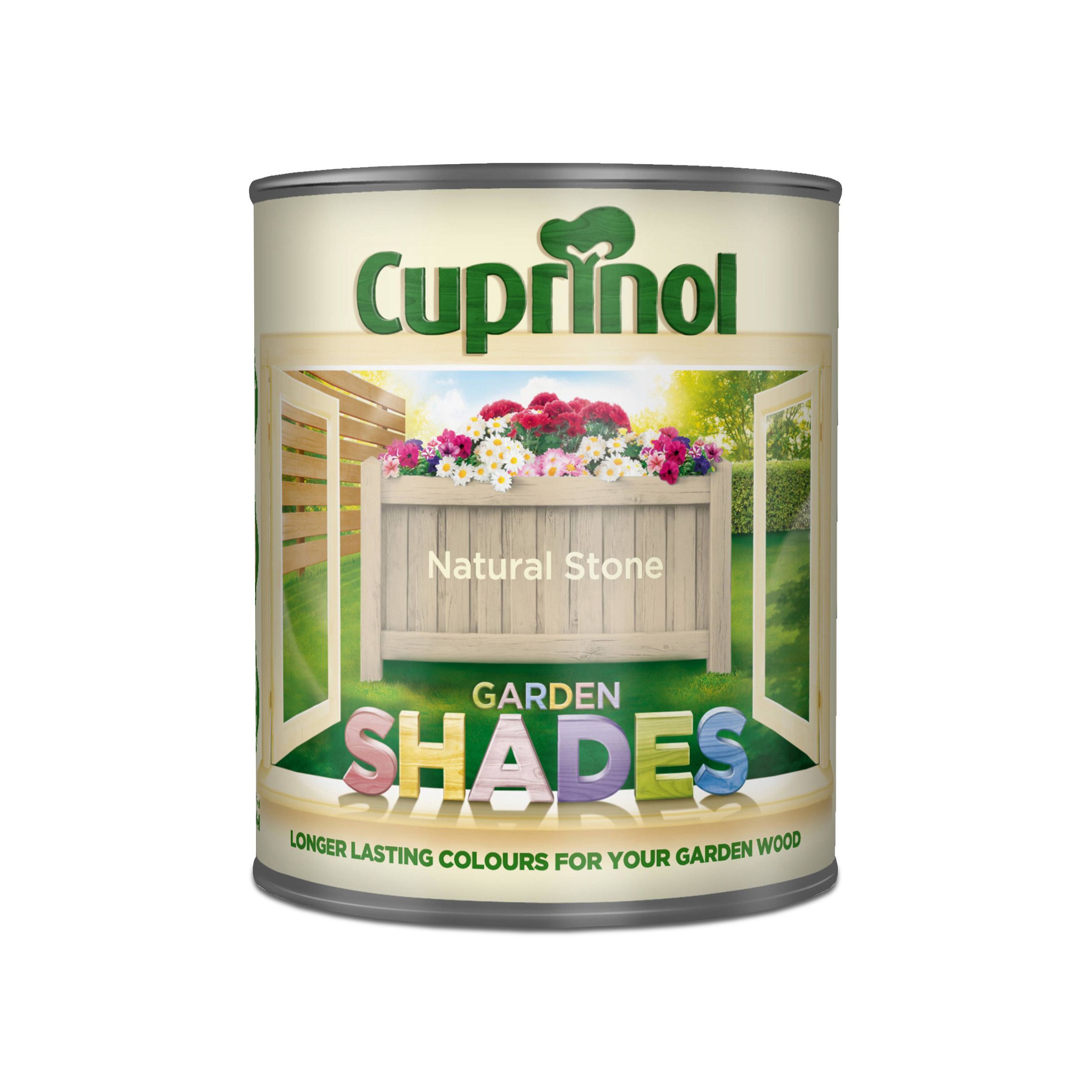 Cuprinol Garden shades Natural stone Matt Multi-surface Exterior Wood paint, 1L