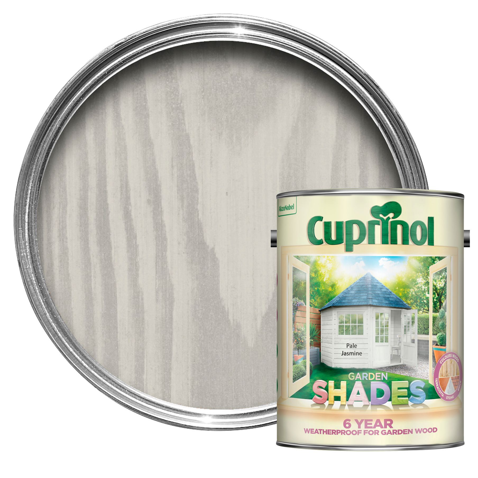 Cuprinol Garden shades Pale jasmine Matt Wood paint, 5L DIY at B&Q