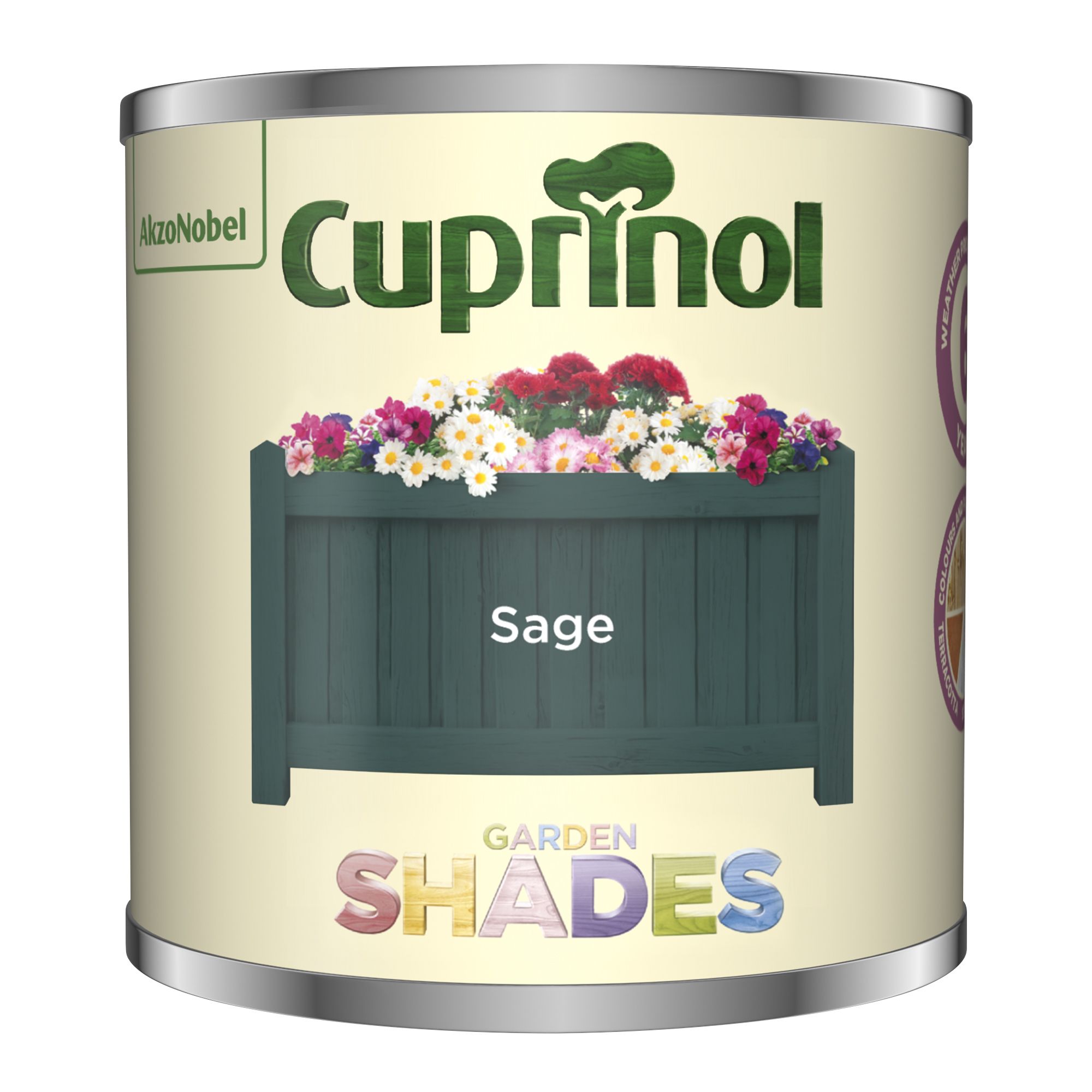 Cuprinol Garden shades Sage Matt Multi-surface Exterior Fencing & sheds Protector Wood paint, 125ml Tester pot
