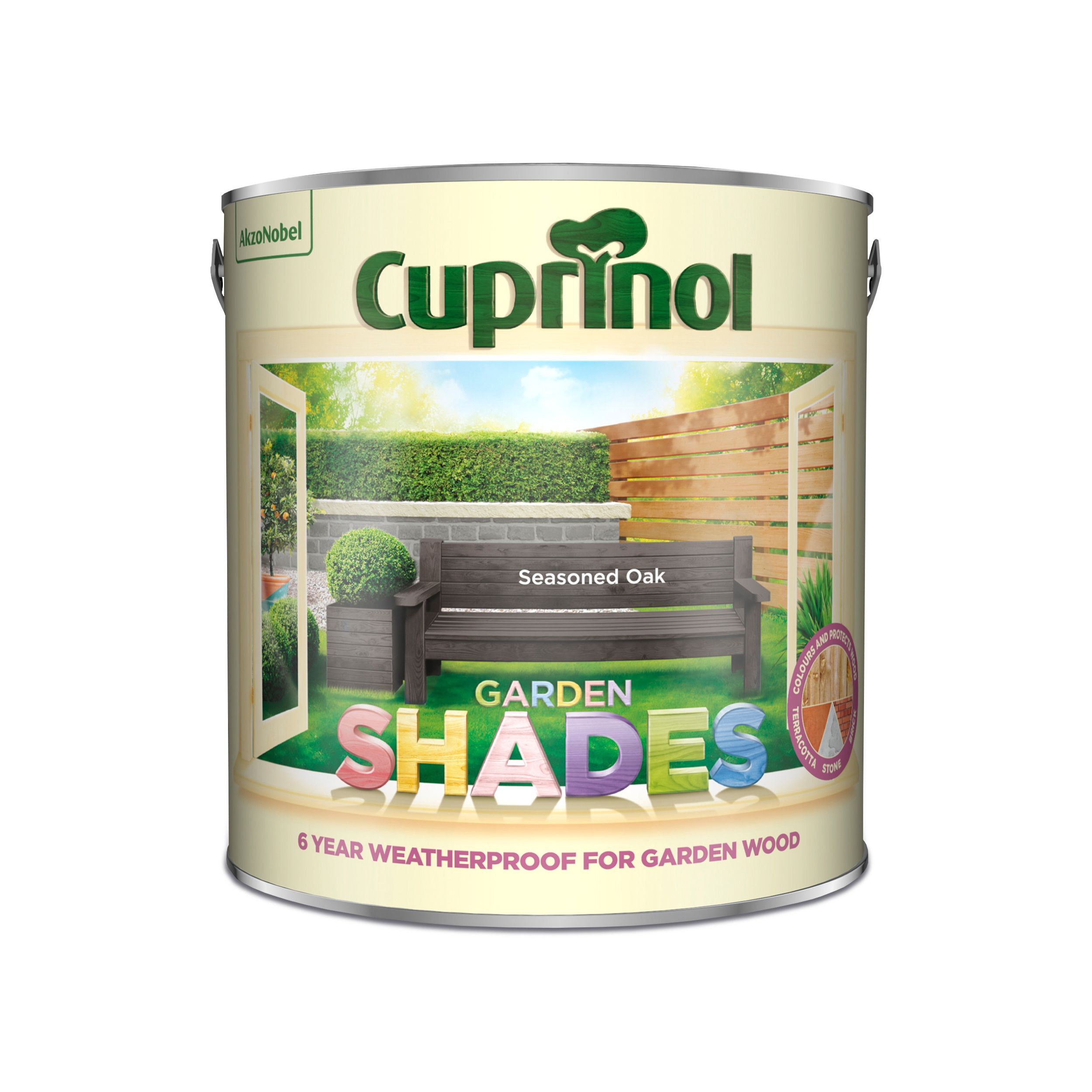 Cuprinol Garden Shades Seasoned Oak Matt Wood Paint 2 5l Diy At B Q