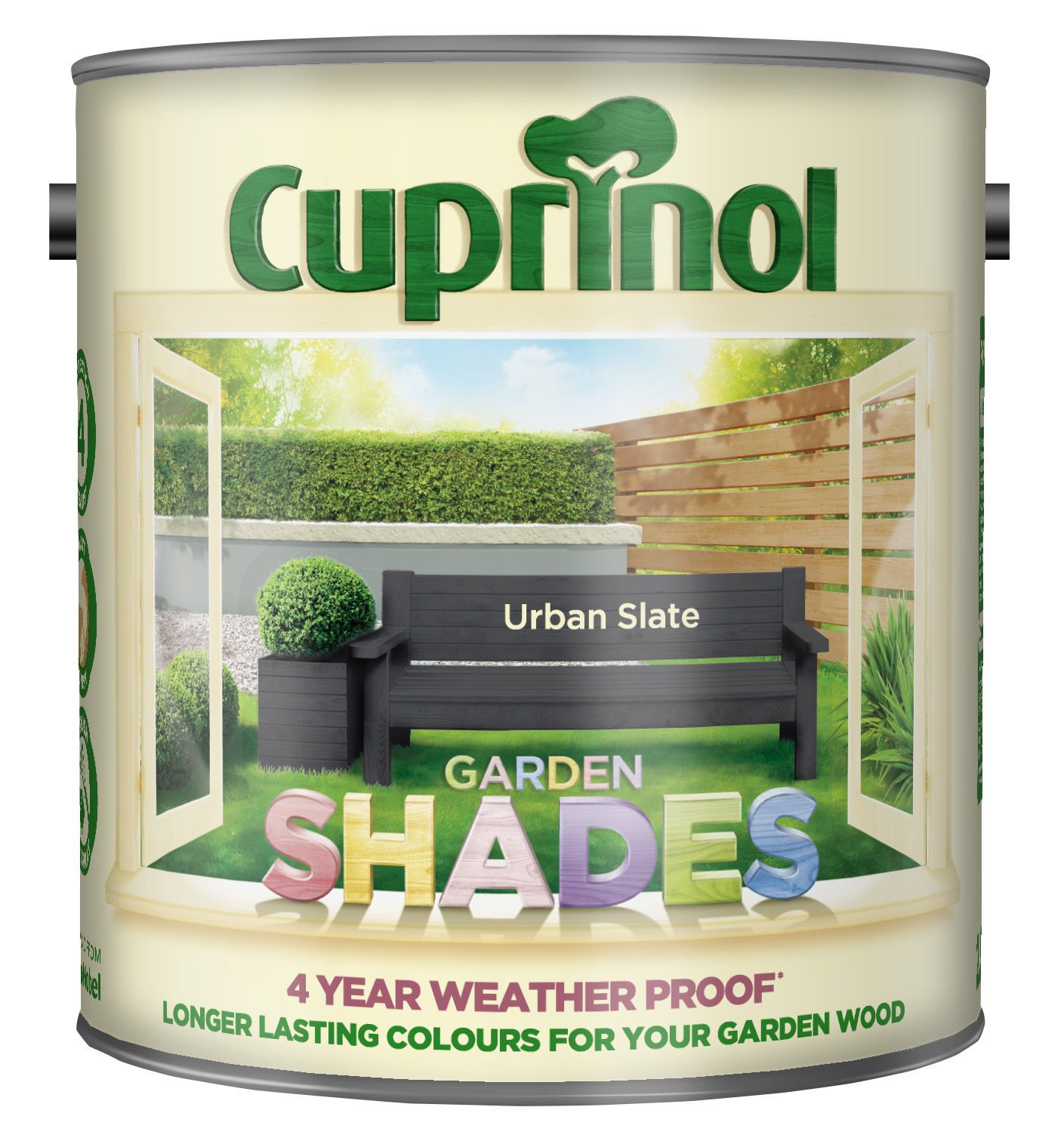 Cuprinol Garden shades Urban slate Matt Exterior Wood paint, 2.5L