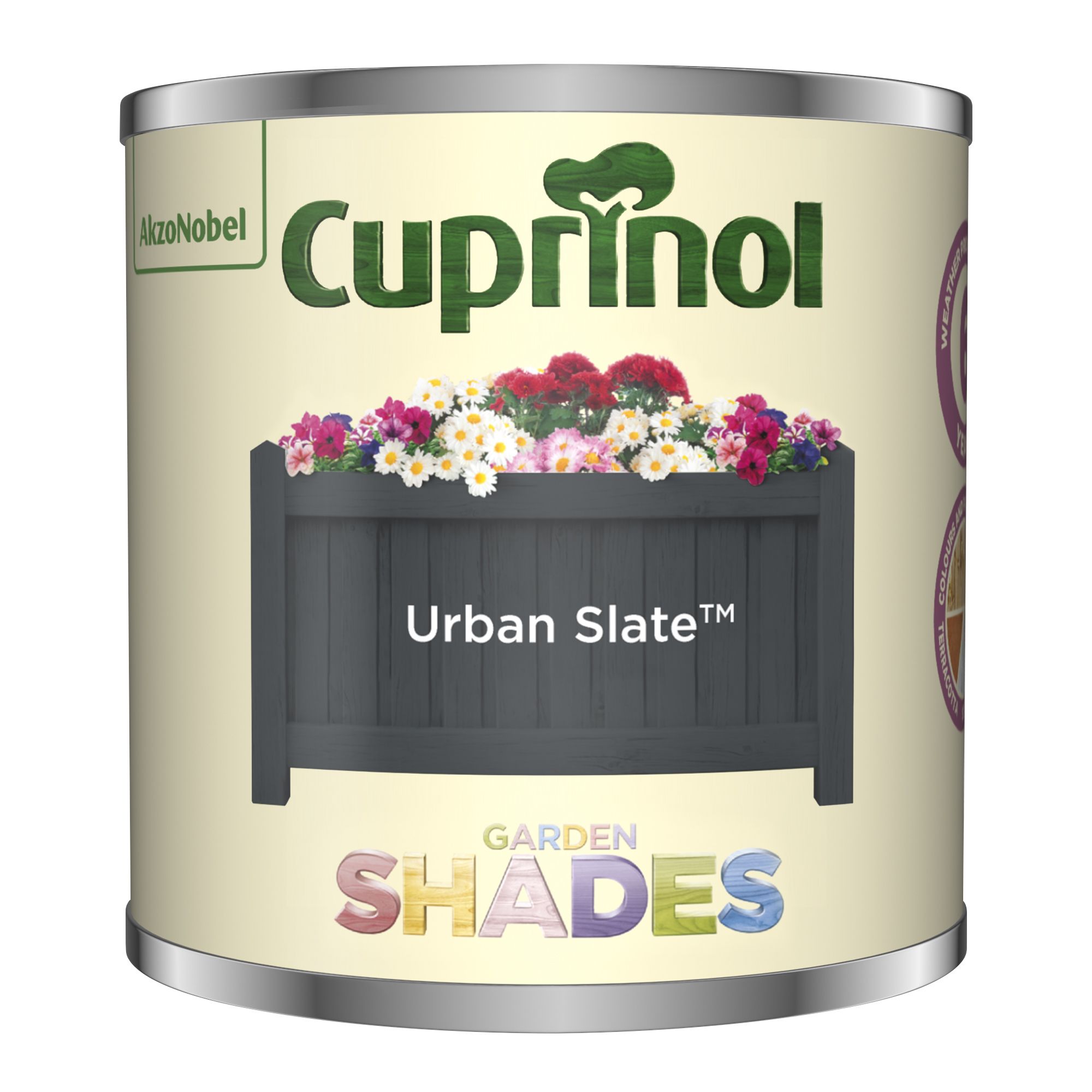 Cuprinol Garden shades Urban Slate Matt Multi-surface Exterior Fencing & sheds Protector Wood paint, 125ml Tester pot