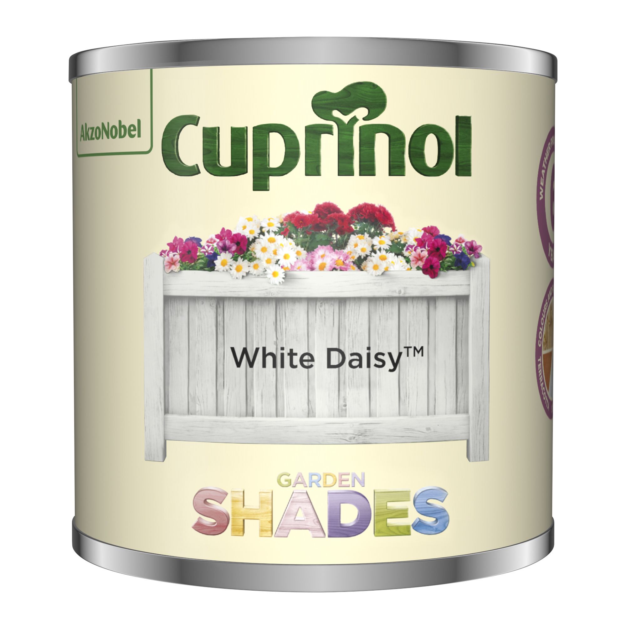 Cuprinol Garden shades White daisy Matt Multi-surface Exterior Fencing & sheds Protector Wood paint, 125ml Tester pot