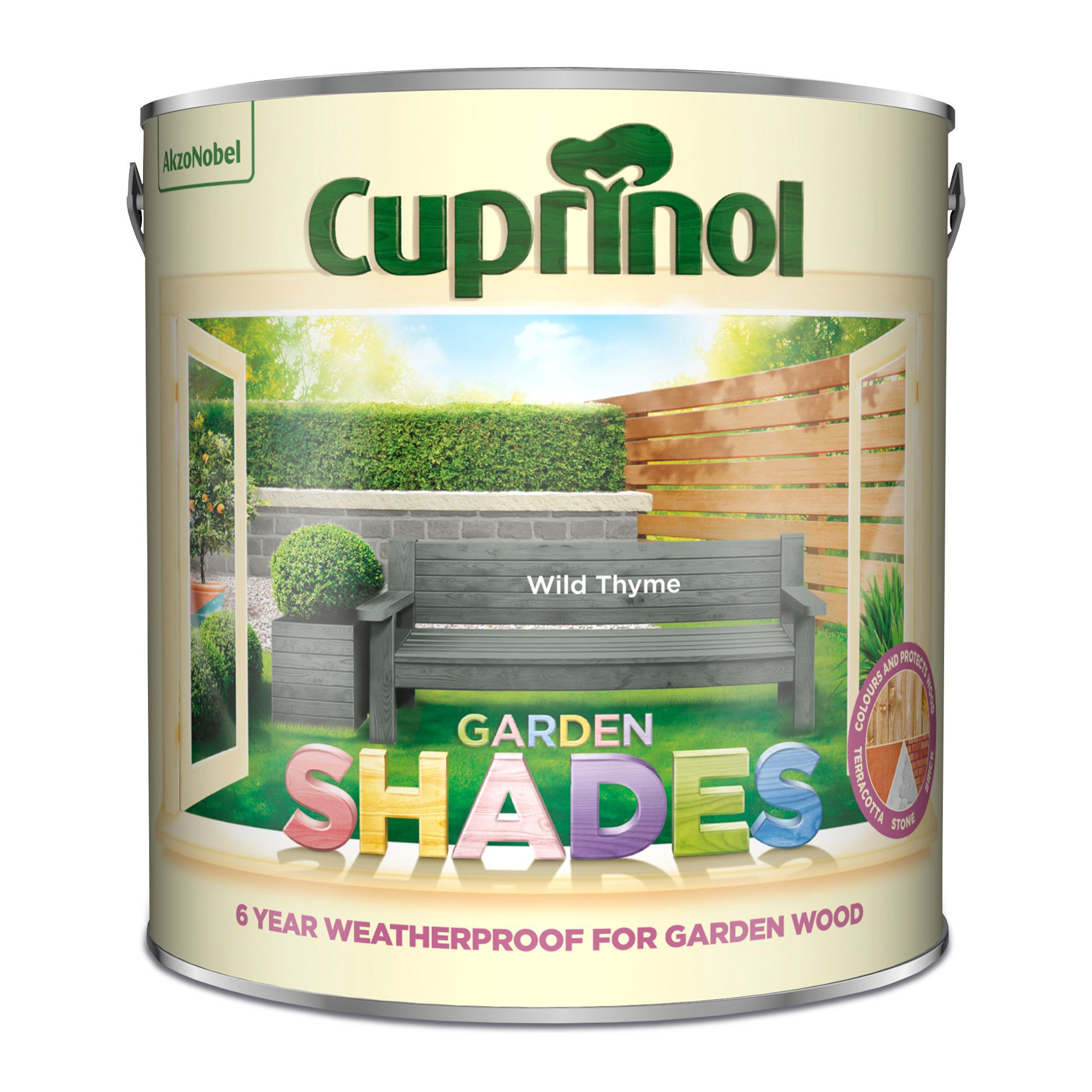 Cuprinol Garden shades Wild thyme Matt Multi-surface Exterior Wood paint, 2.5L