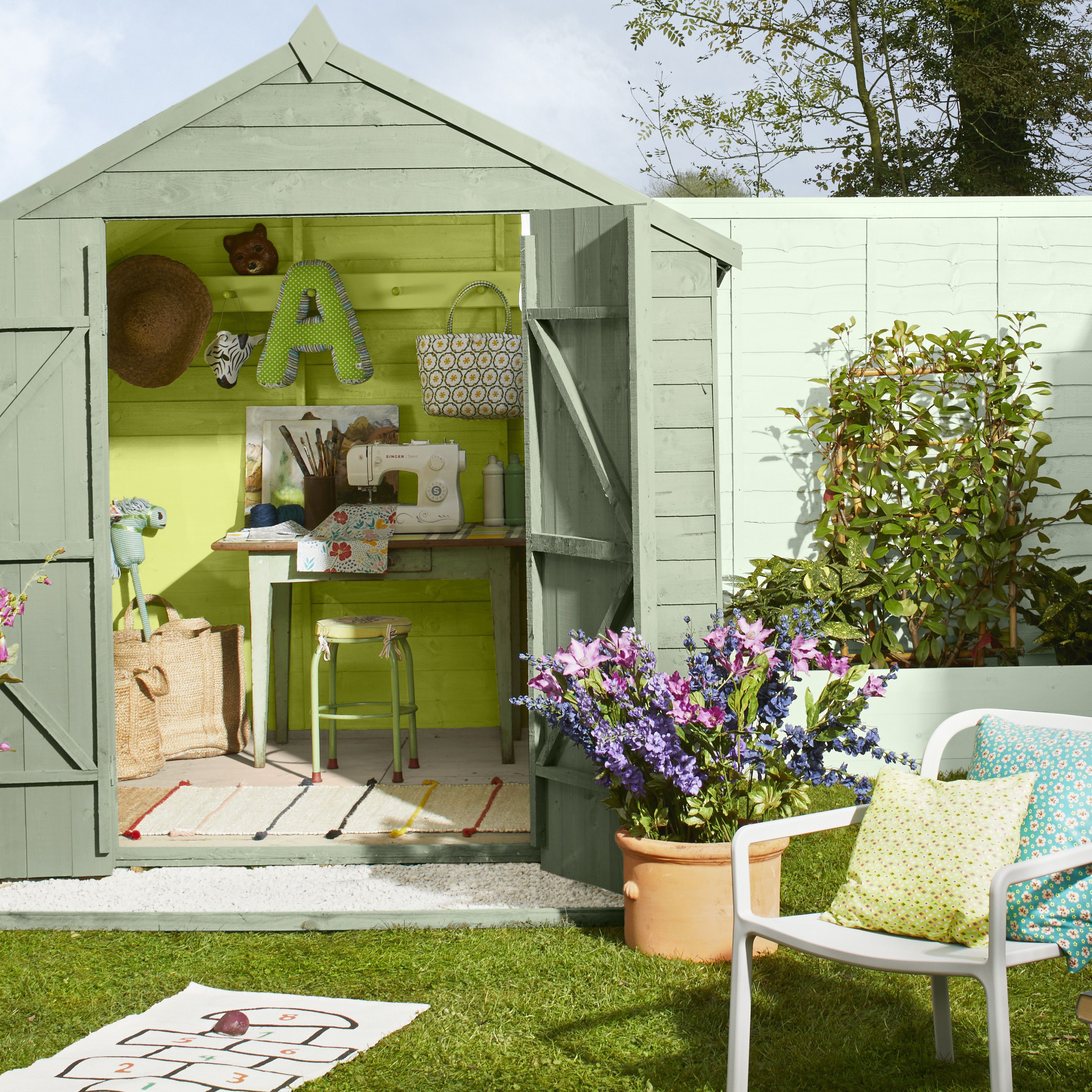Cuprinol Garden shades Willow Matt Multi-surface Exterior Fencing & sheds Protector Wood paint, 125ml Tester pot